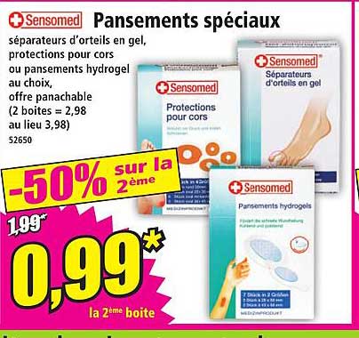 pansements spéciaux sensomed