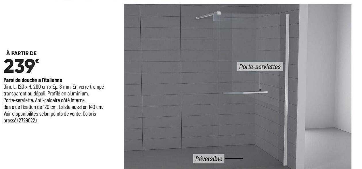 Paroi De Douche à L'italienne