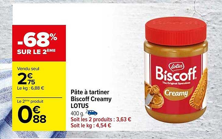 Pâte à Tartiner Biscoff Creamy Lotus