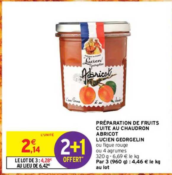préparation de fruits cuite au chaudron abricot lucien georgelin
