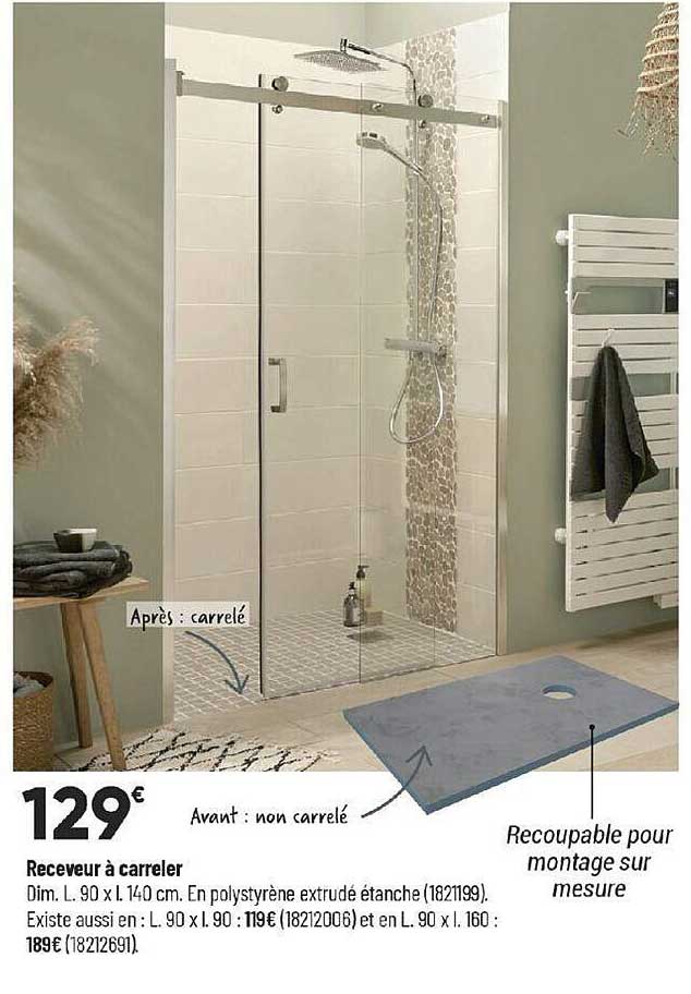 receveur à carreler