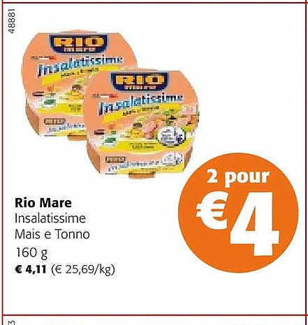rio mare insalatissime mais e tonno