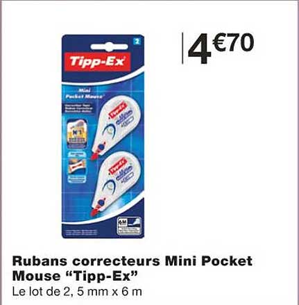 rubans correcteurs mini pocket mouse "tipp-ex"