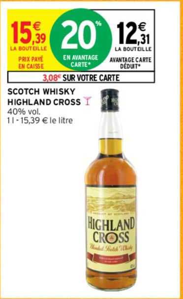 Scotch Whisky Highland Cross