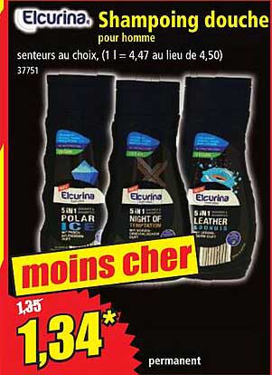 Shampoing Douche Pour Homme Elcurina