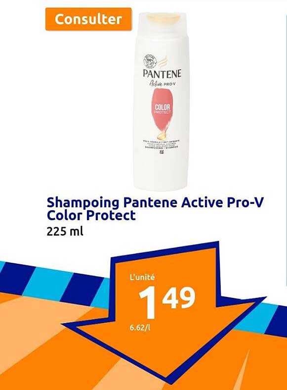 shampoing pantene active pro-v color protect
