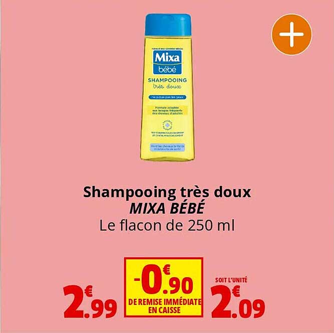shampooing très doux mixa bébé