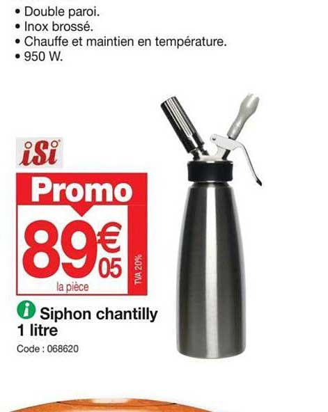siphon chantilly 1 litre