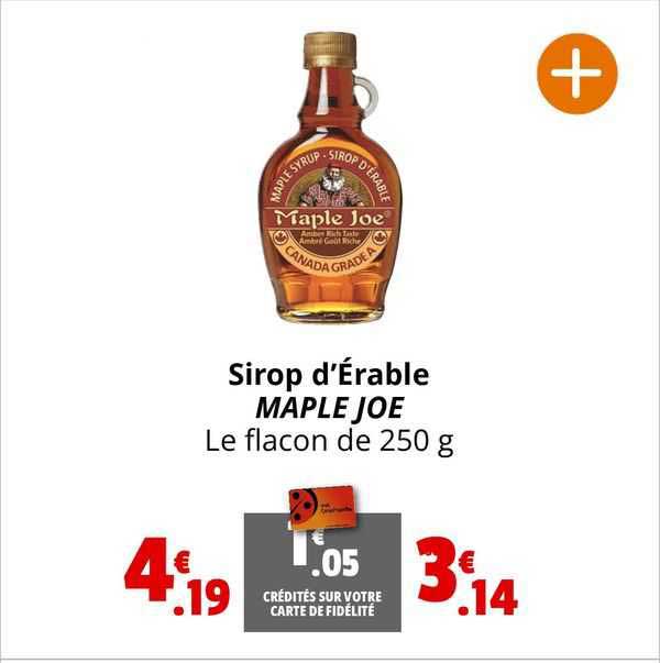 sirop d'érable maple joe
