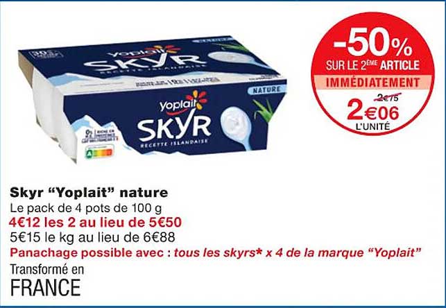 Skyr "yoplait" Nature