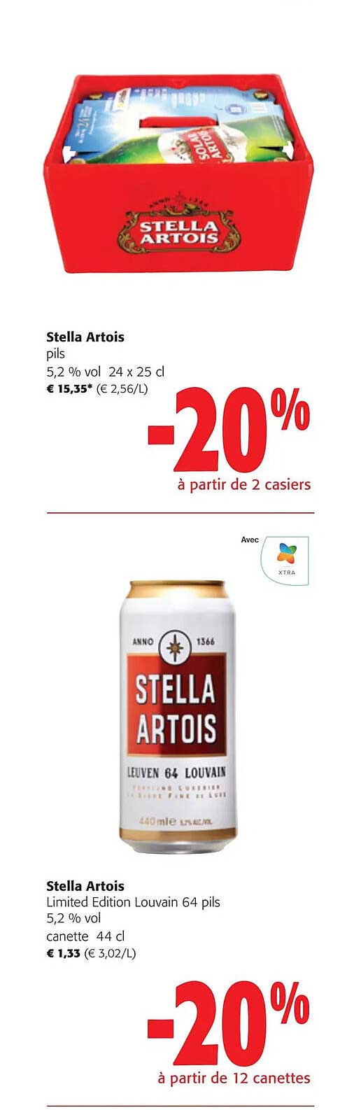 stella artois pils 5,2% vol, stella artois limited édition louvain 64 pils 5,2% vol
