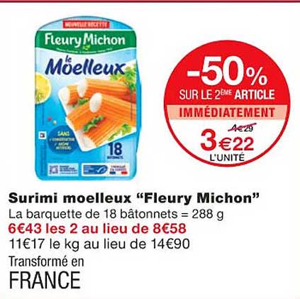 surimi moelleux "fleury michon"