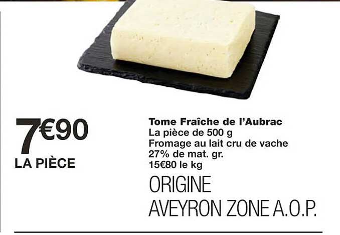 tome fraîche de l'aubrac