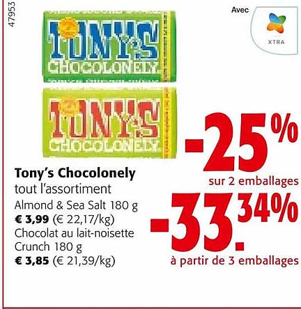 Tony's Chocolonely Tout L'assortiment