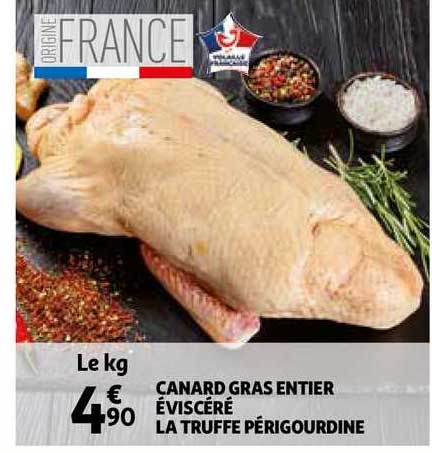 canard gras entier éviscéré la truffe périgourdine