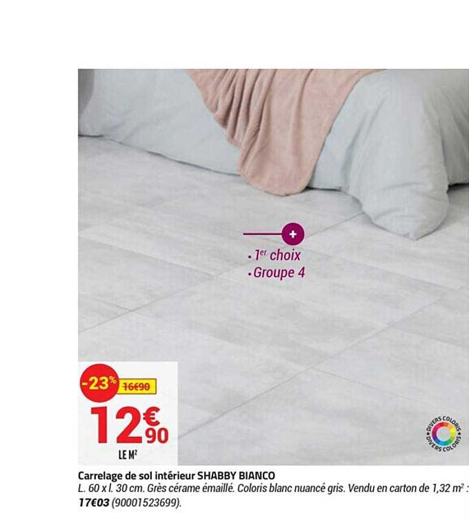 carrelage de sol intêrieur shabby bianco