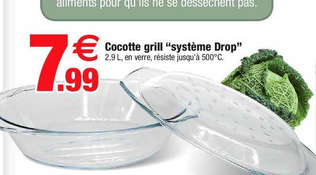 cocotte grill système drop