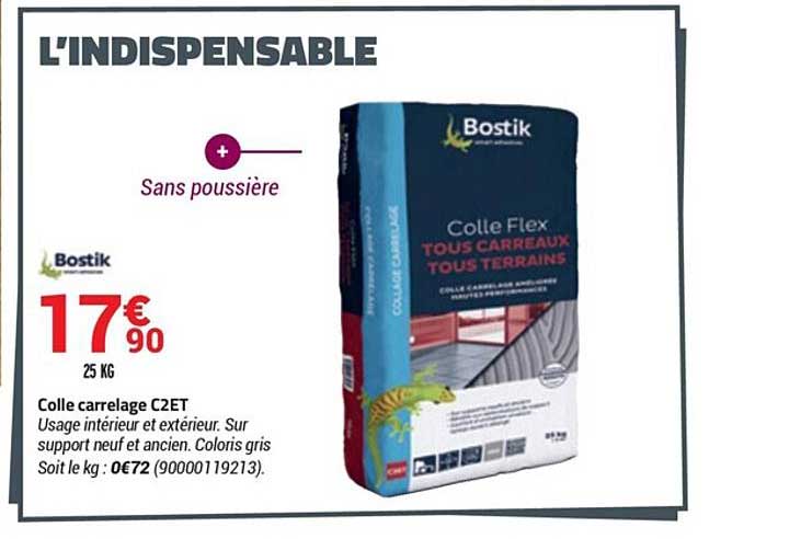 colle carrelage c2et bostik
