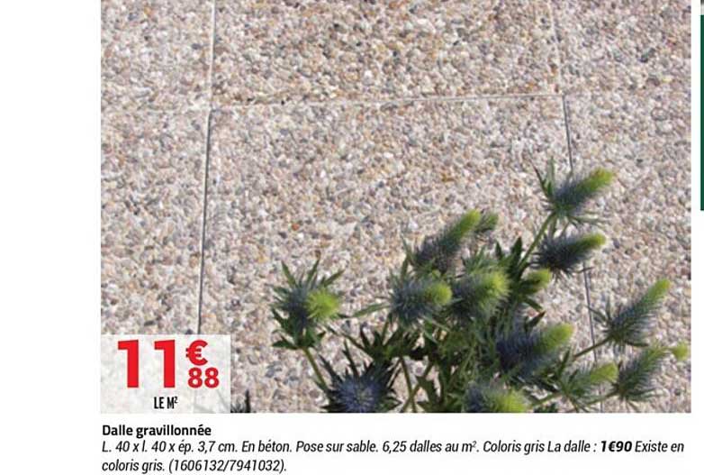 dalle gravillonnée