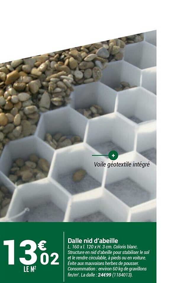 dalle nid d'abeille
