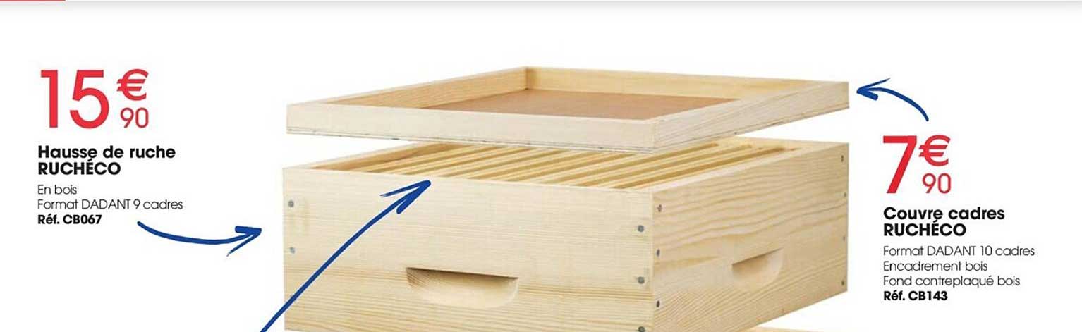 hausse de ruche rucheco couvre cadres rucheco