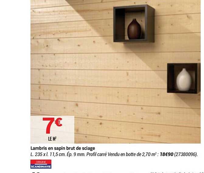 lambris en sapin brut de sciage