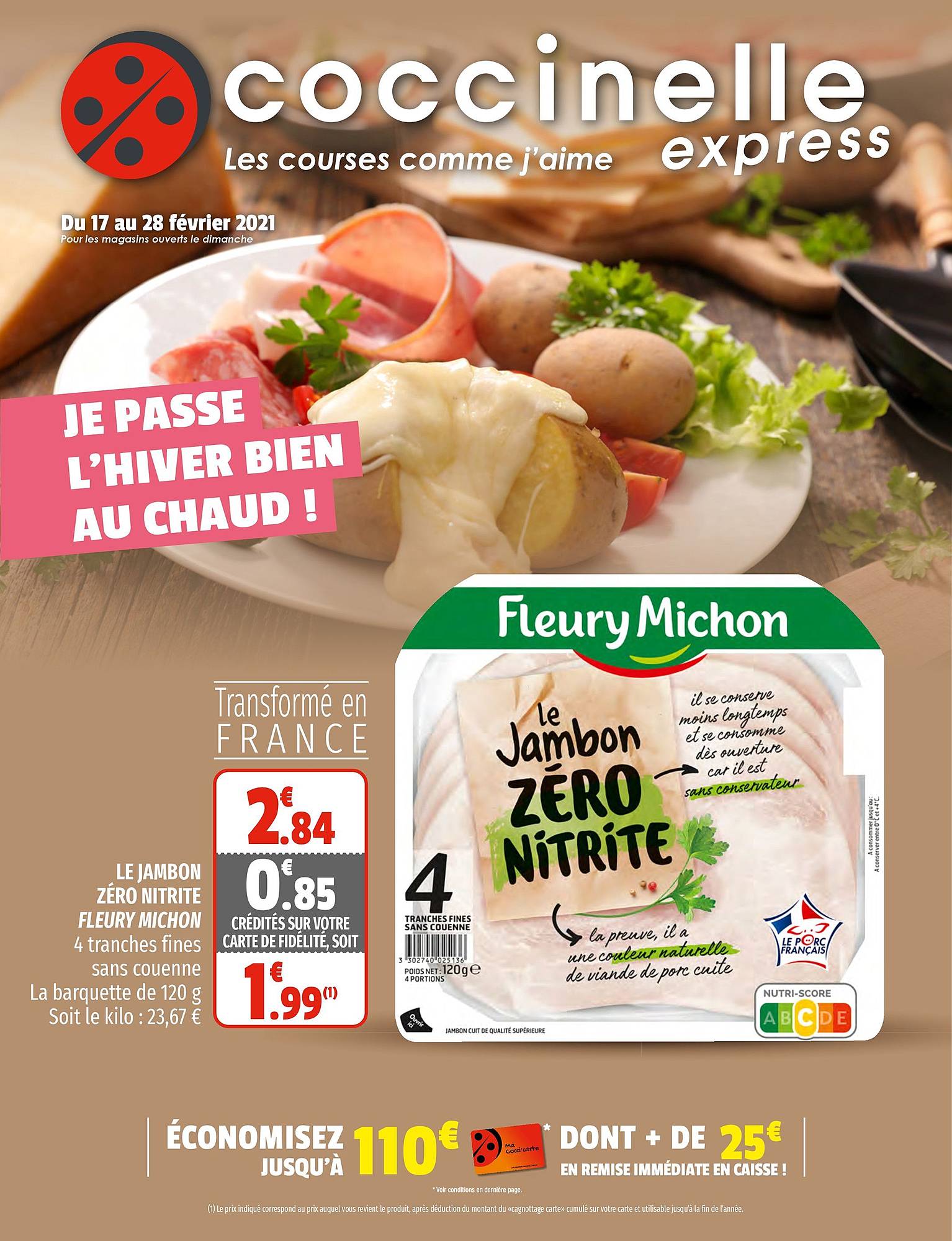 le jambon zéro nitrite fleury michon
