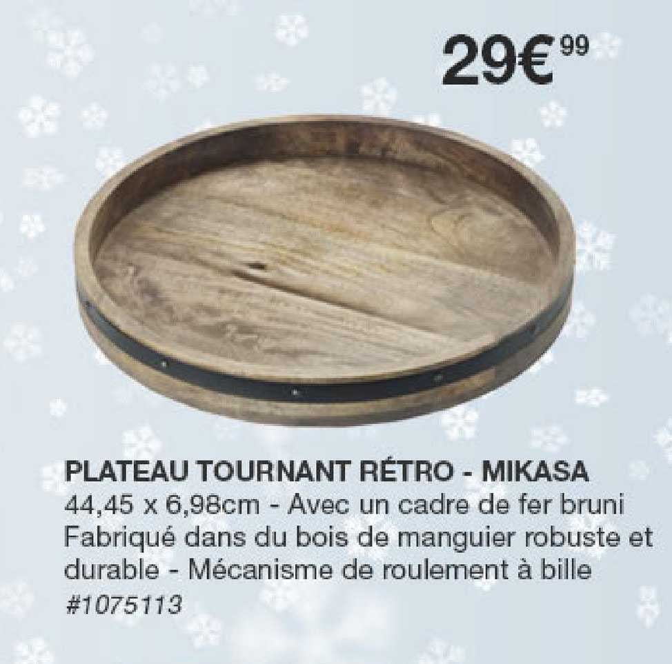 plateau tournant rétro - mikasa