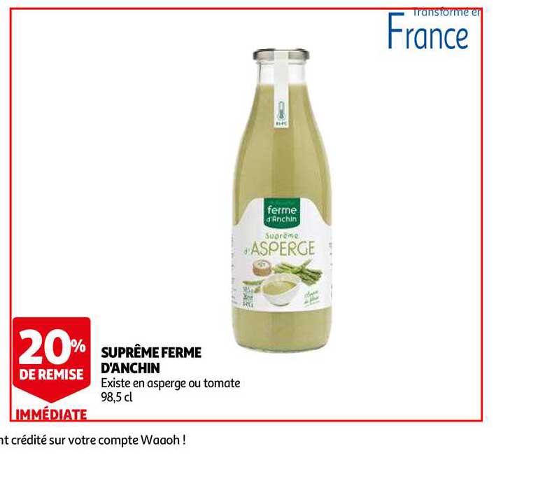 suprême ferme d'anchin 20% de remise immédiate
