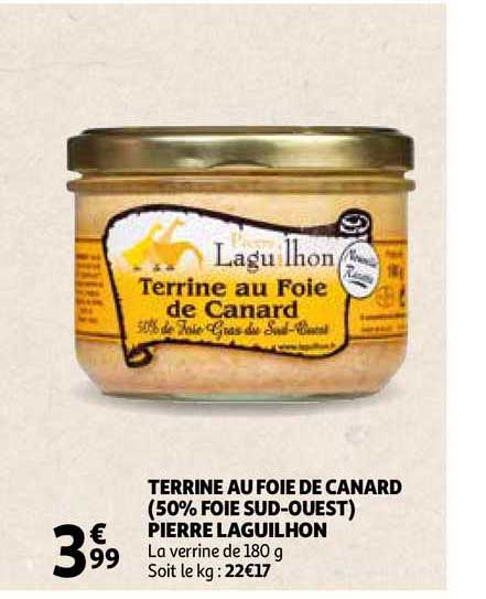 terrine au foie de canard 50% foie sud ouest pierre laguilhon