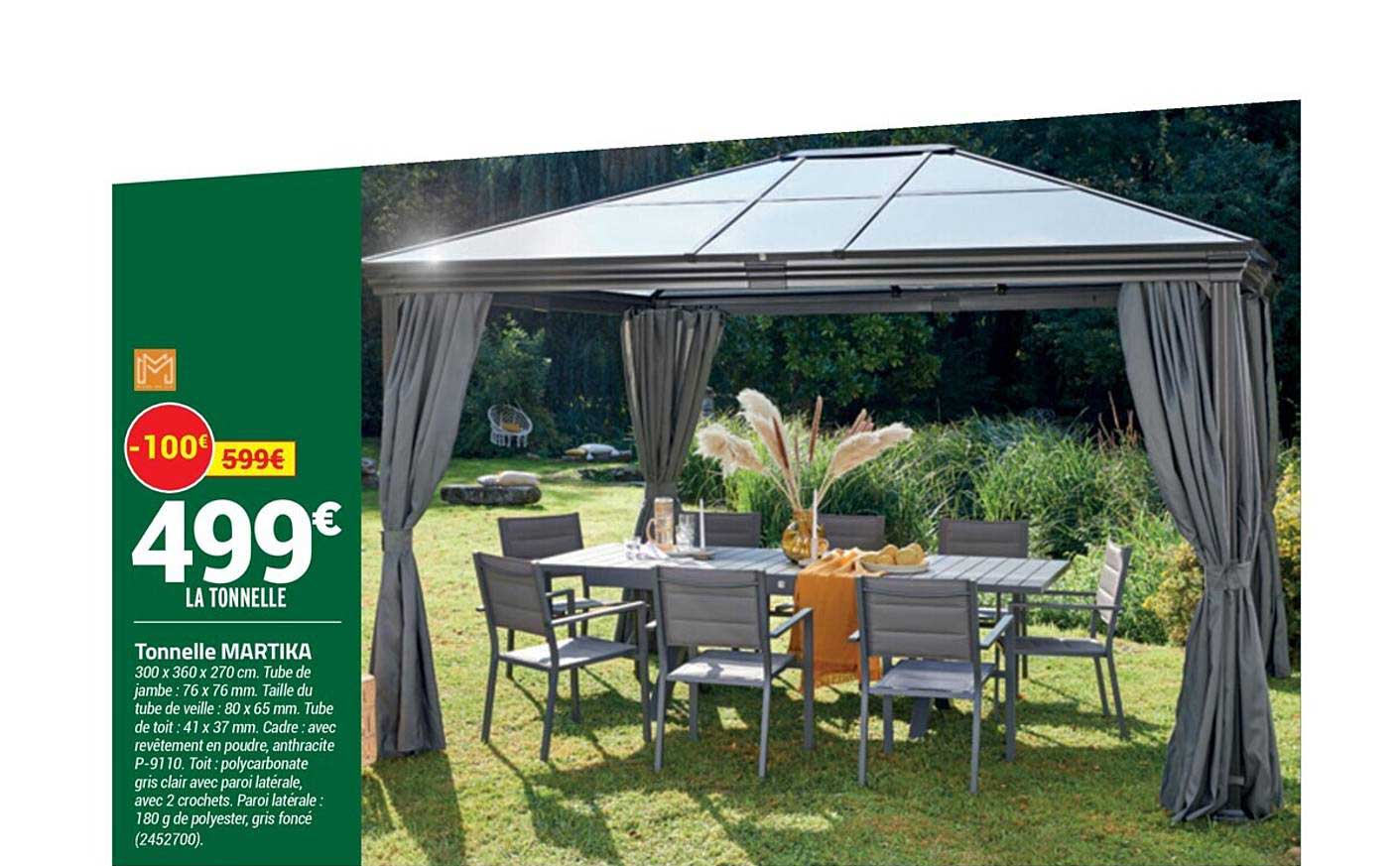 tonnelle martika