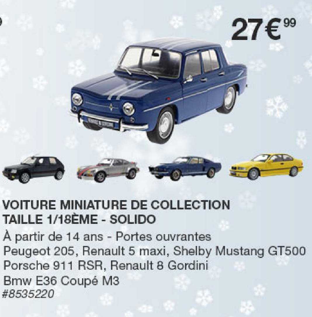 voiture miniature de collection taille 1-18 ème - solido