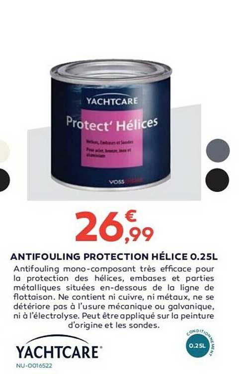 antifouling protection hélice 0.25l yachtcare