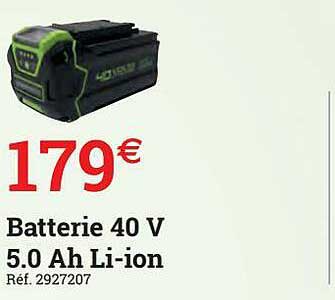 batterie 40 v 5.0 ah li-ion