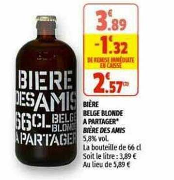 bière belge blonde à partager bière des amis