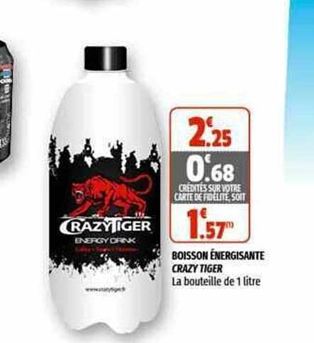 boisson énergisante crazy tiger