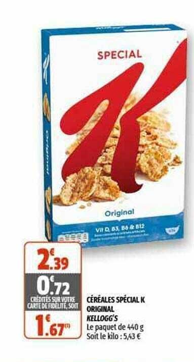 Céréales Spécial K Original Kellogg's