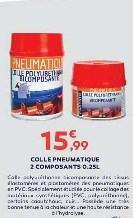 colle pneumatique 2 composants 0.25l