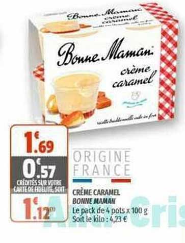 crème caramel bonne maman