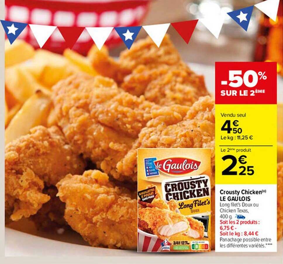 crousty chicken le gaulois