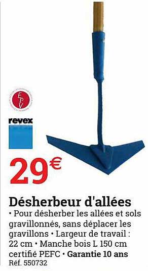 désherbeur d'allées revex