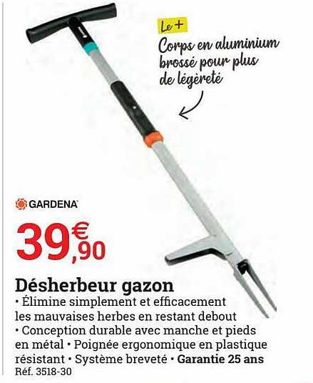 désherbeur gazon gardena
