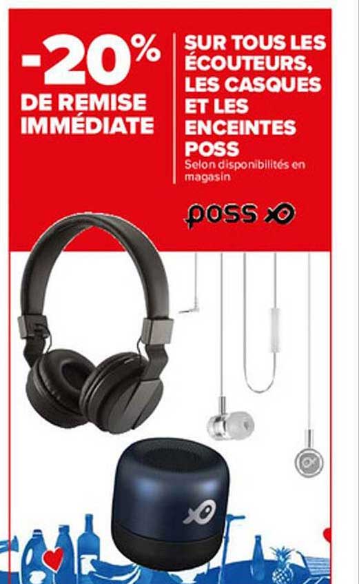 écouteurs, casques et enceintes poss