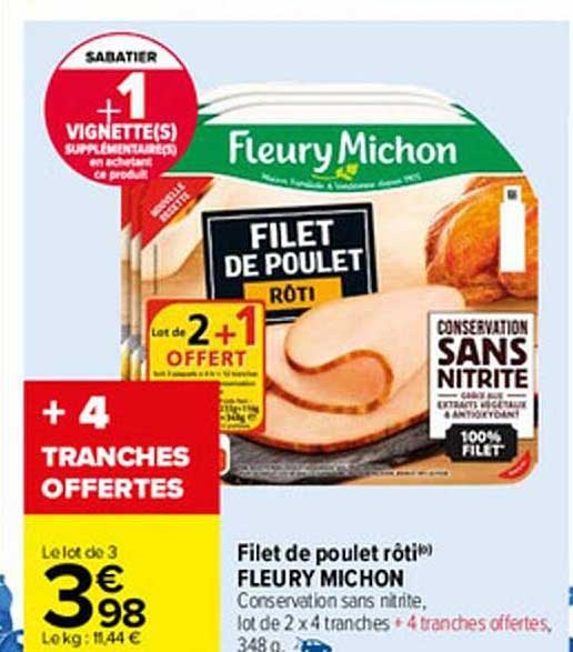 filet de poulet rôti fleury michon