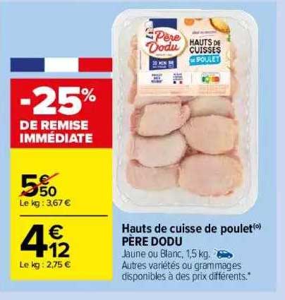 hauts de cuisse de poulet père dodu