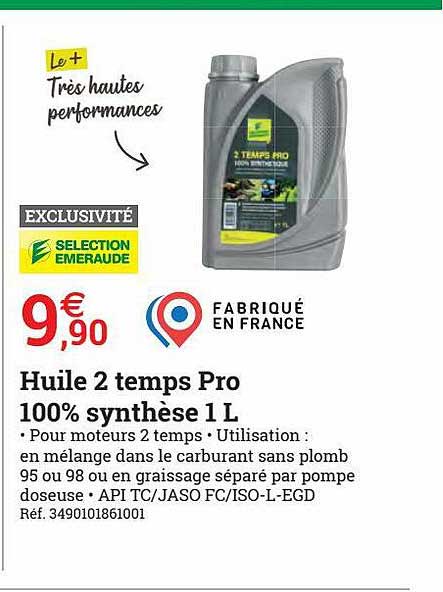 huile 2 temps pro 100% synthèse 1 l