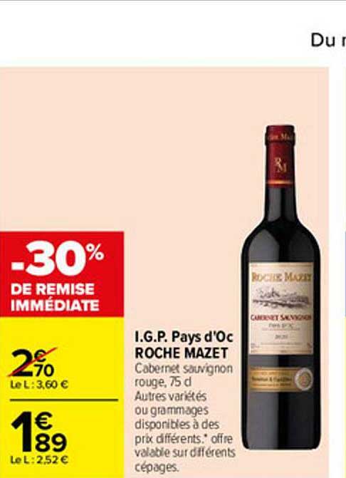 i.g.p. pays d'oc roche mazet