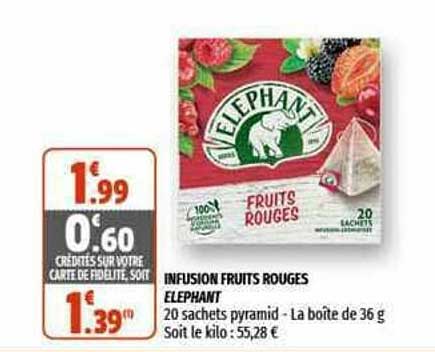 Infusion Fruits Rouges éléphant