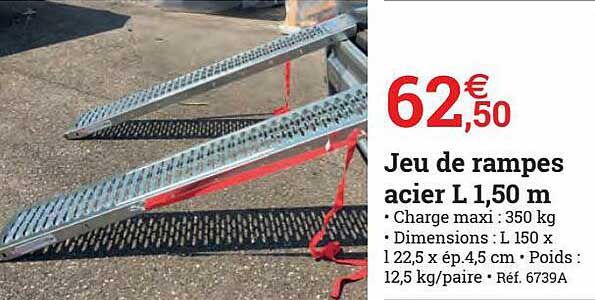 Jeu De Rampes Acier L 1,50 M