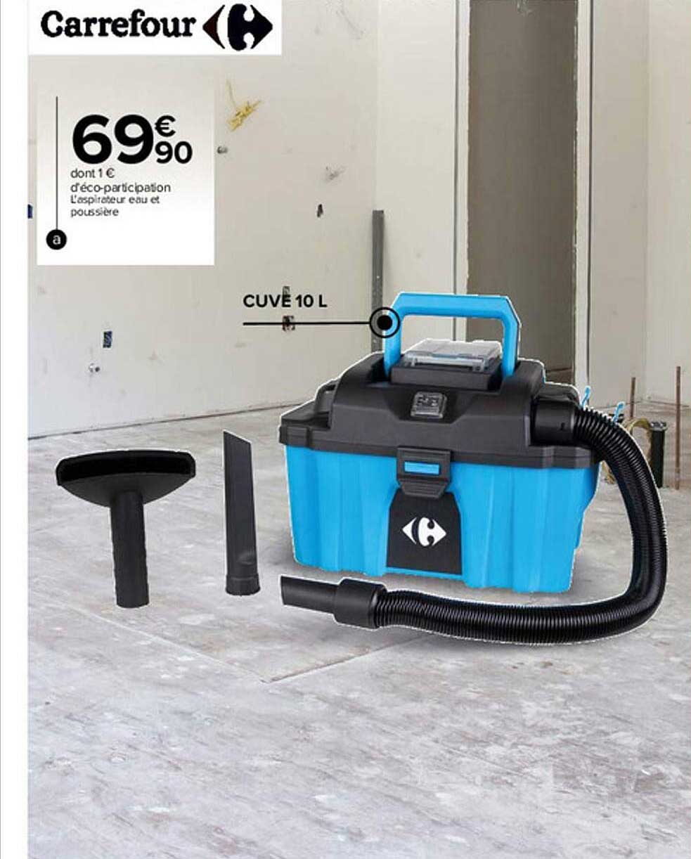 l'aspirateur eau et poussière carrefour